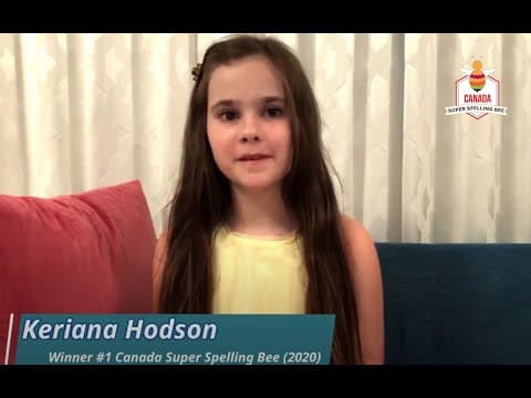 2020 Canada National Super Spelling Bee
